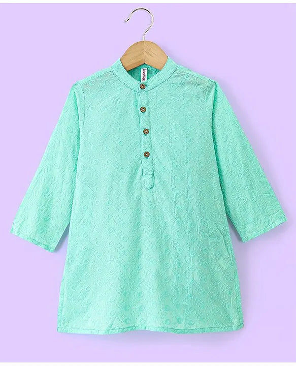 Turquoise Kurta Pyjama Set