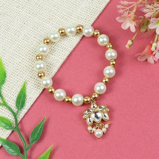 Kundan Stone Ethnic Beaded Bracelet