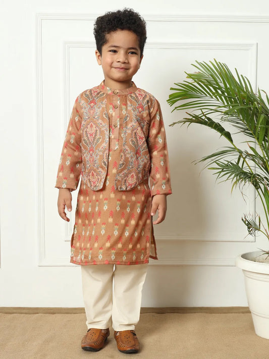 Brown Kurta And Pyjama