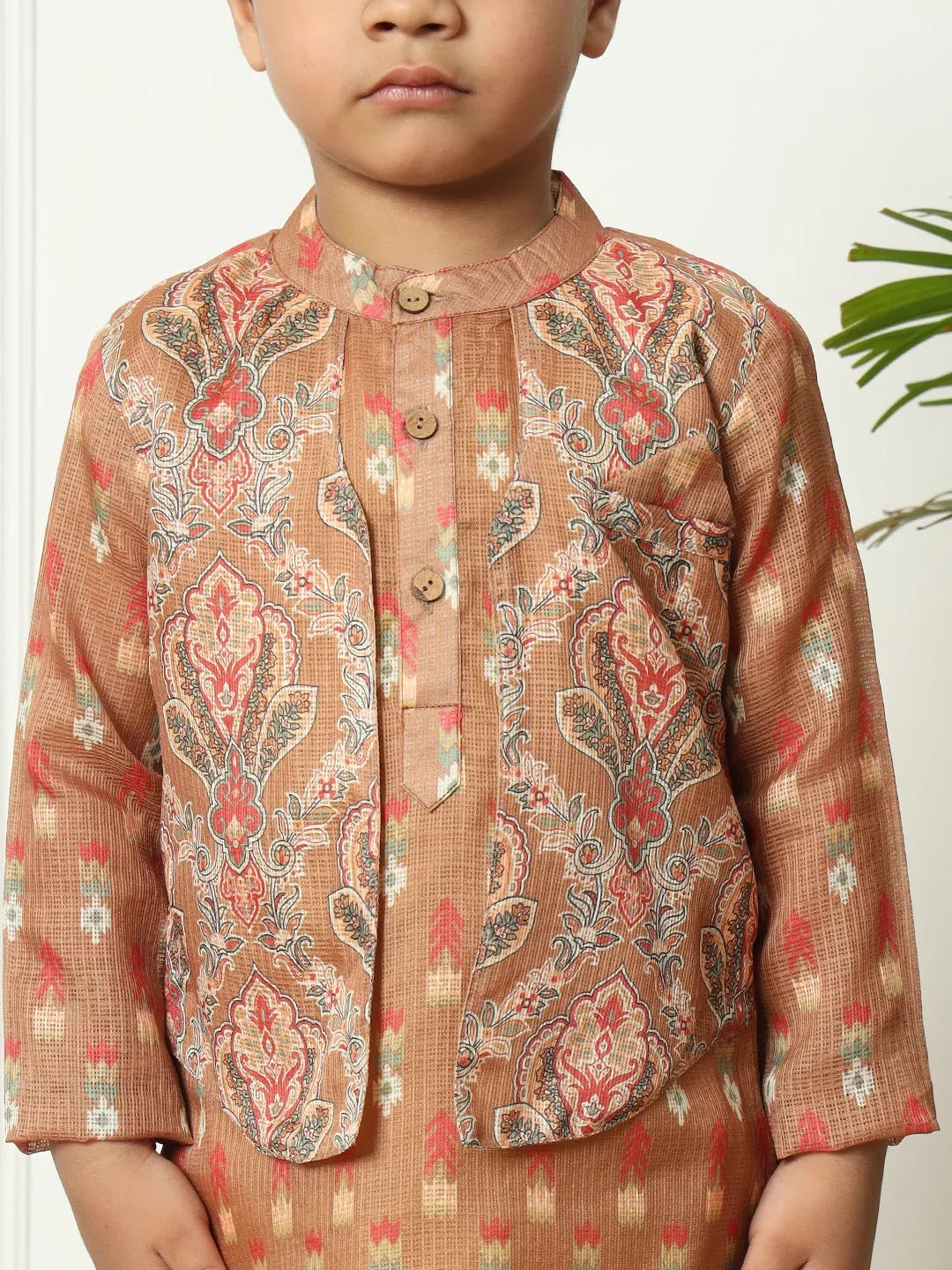 Brown Kurta And Pyjama