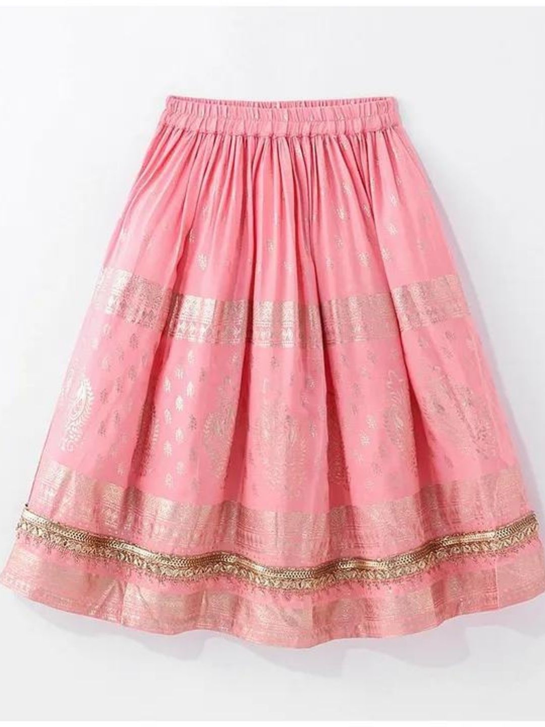 Pink & Gold - Choli Lahenga Dupatta Set
