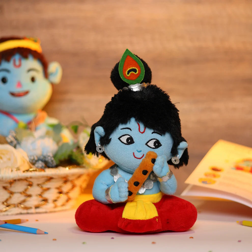 Mantra Chanting Baby Krishna (Small) Musical Soft Plush Toy