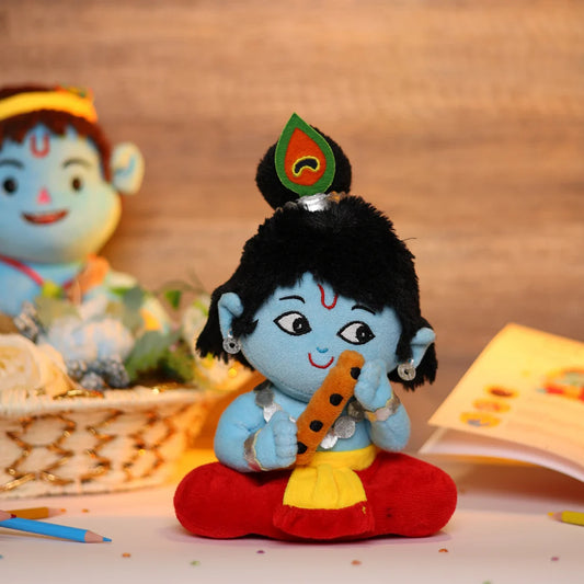Mantra Chanting Baby Krishna (Small)  Musical Soft Plush Toy