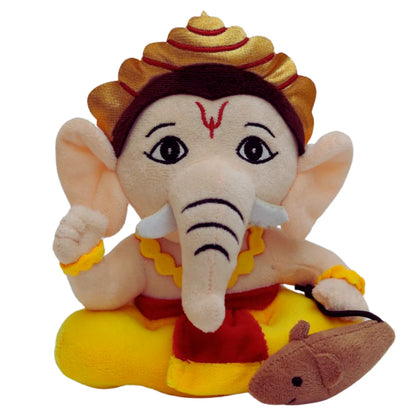 Mantra Chanting Baby Ganesha (Small)  Musical Soft Plush Toy