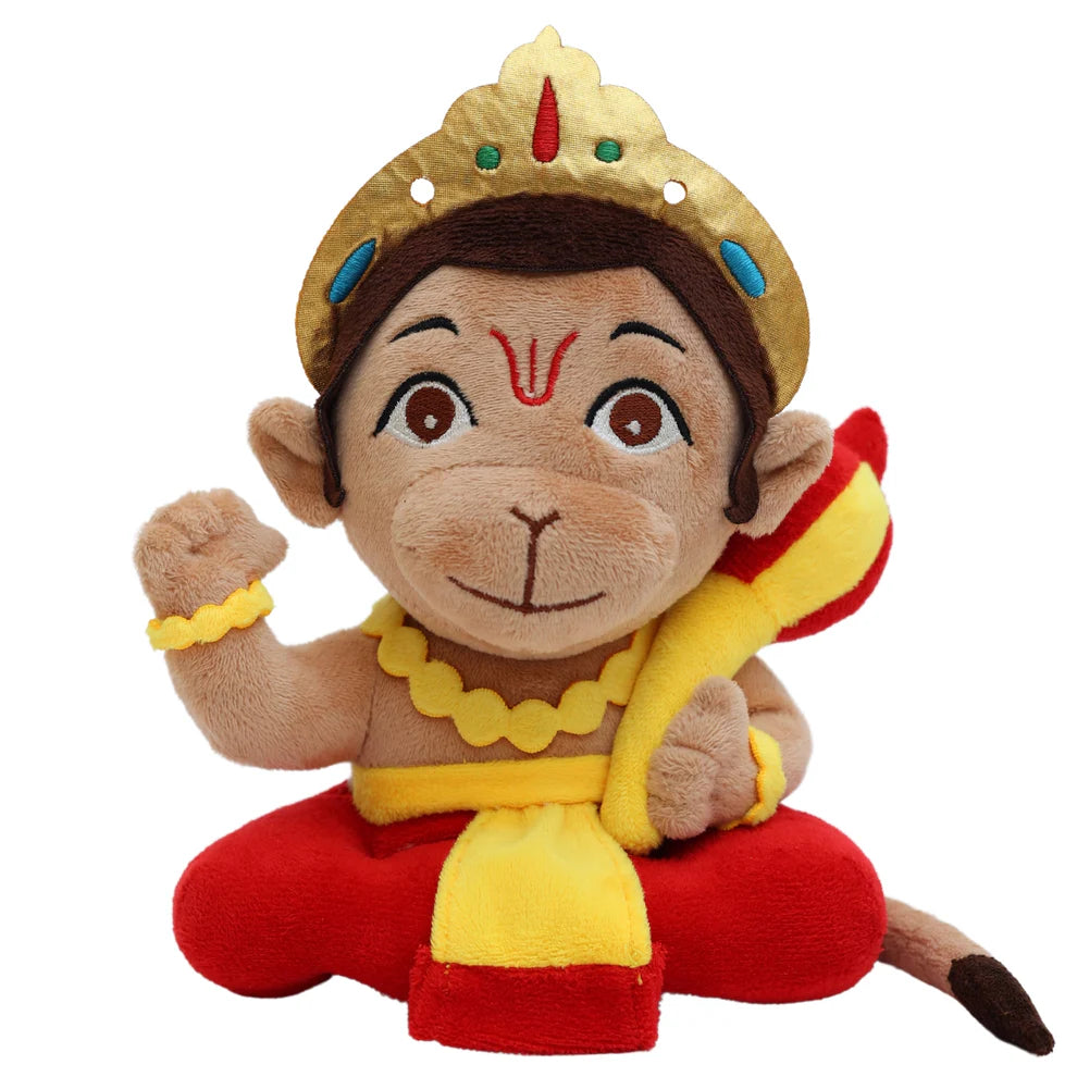 Mantra Chanting Baby Hanuman (Small)  Musical Soft Plush Toy