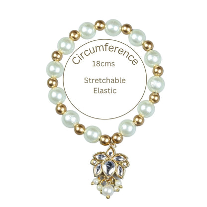 Kundan Stone Ethnic Beaded Bracelet