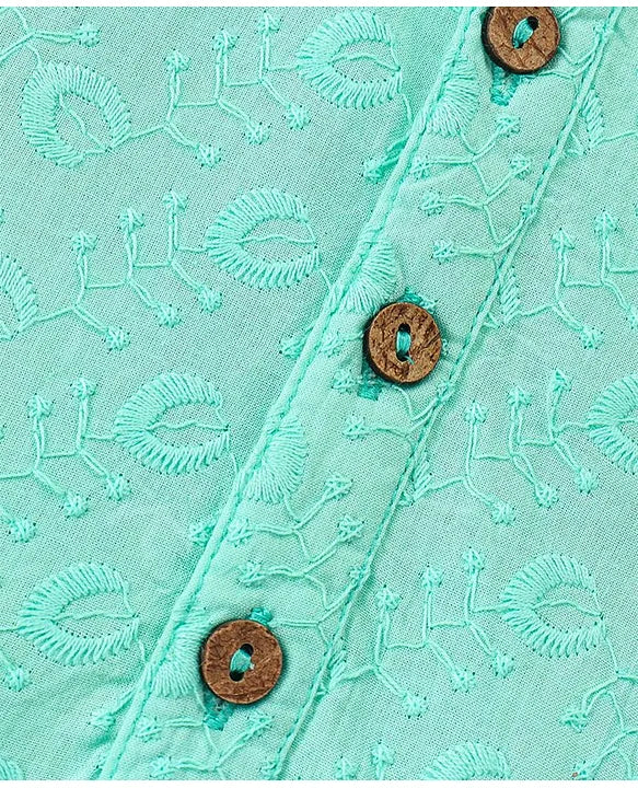 Turquoise Kurta Pyjama Set