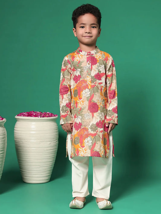 Mustard Kurta and Pyjama