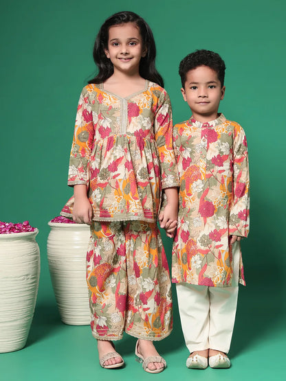 Mustard Kurta and Pyjama