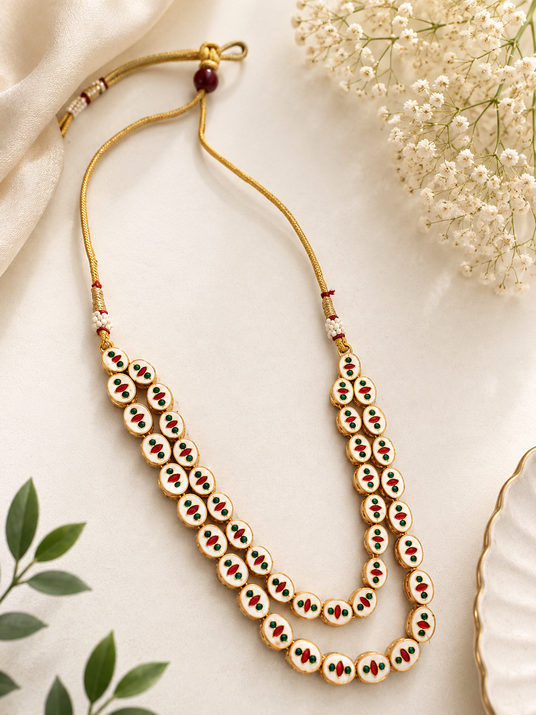 Reversible Kundan necklace