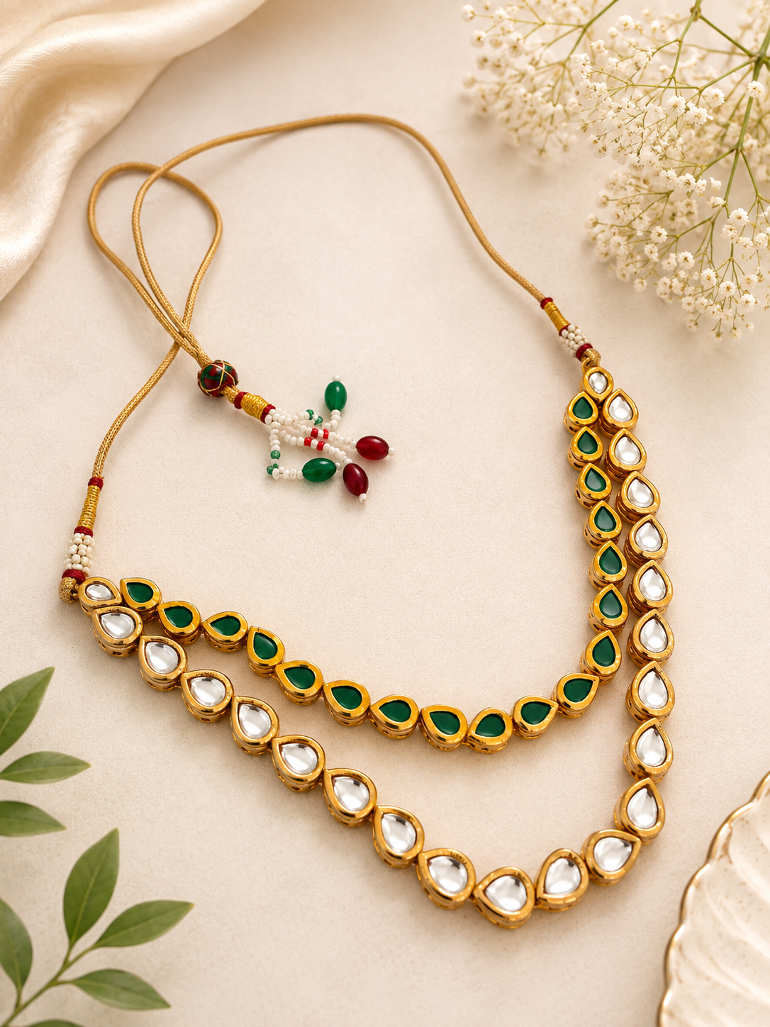 Green Kundan Necklace
