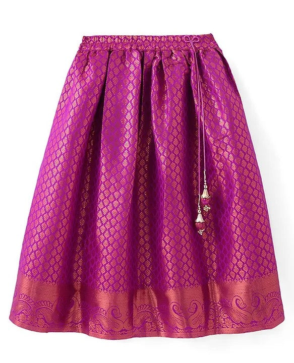 Pink and Yellow Top and Lehenga