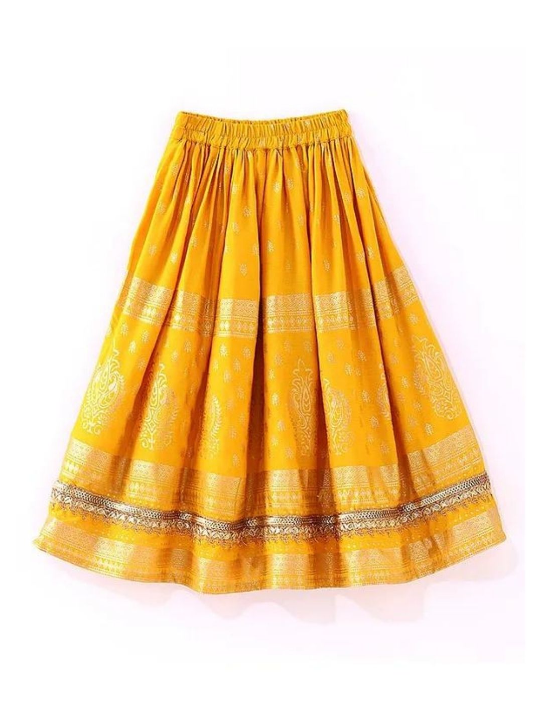 Yellow - Choli & Lehenga With Dupatta Set